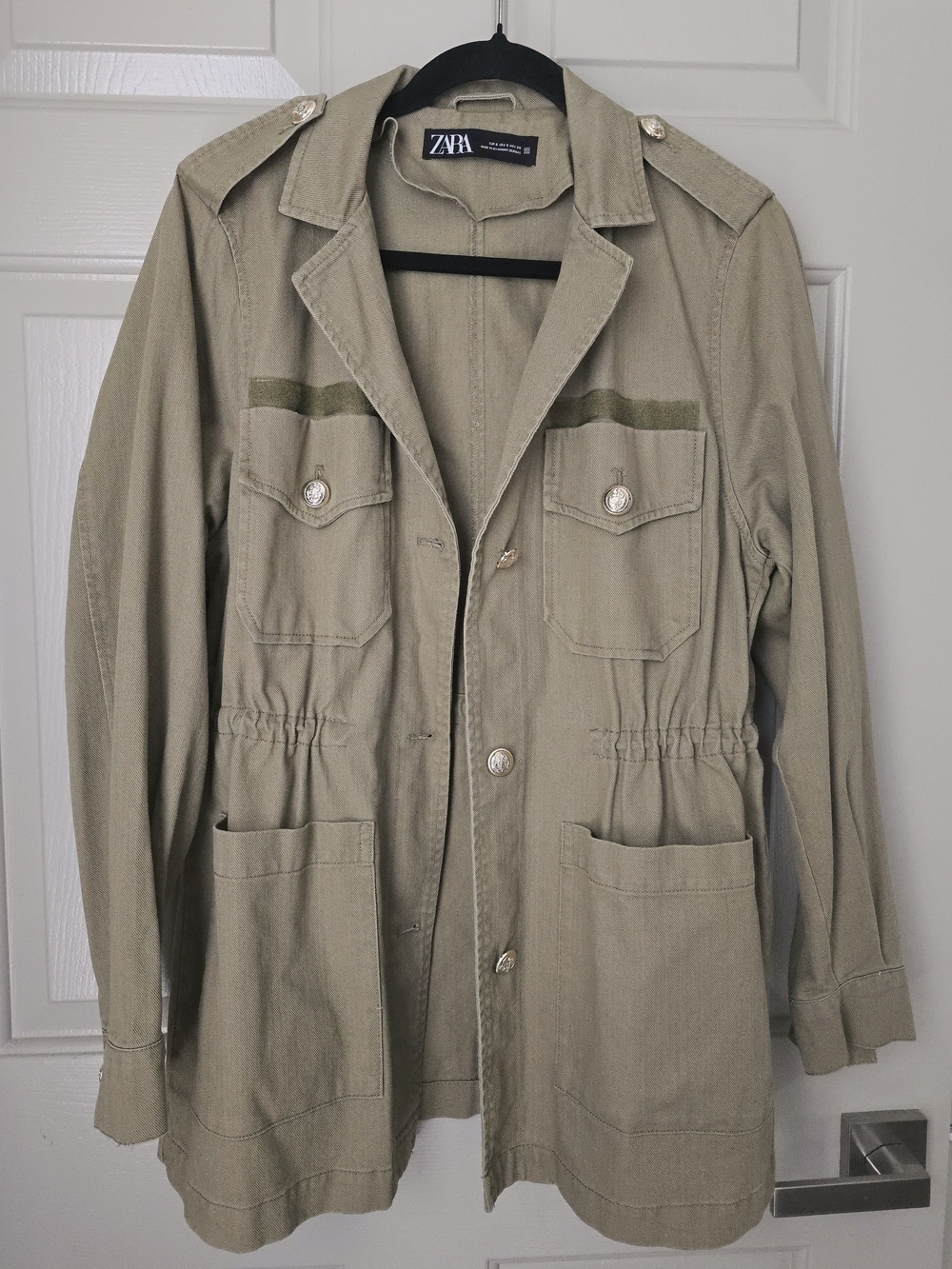 Zara Olive Green Military Style Jacket
